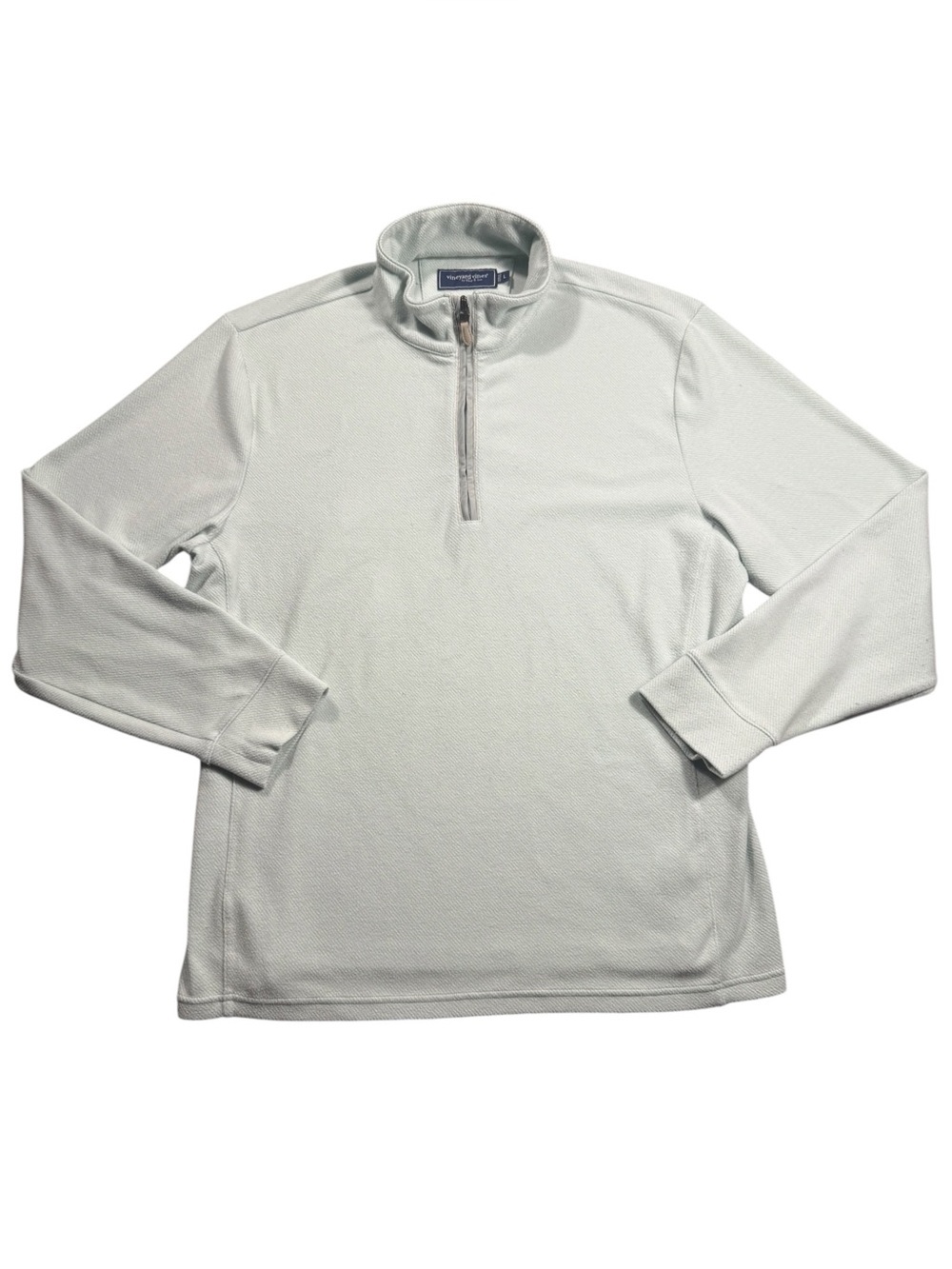 Vineyard Vines Large Pale Blue Performance Quarter-Zip Pullover Golf Workwear